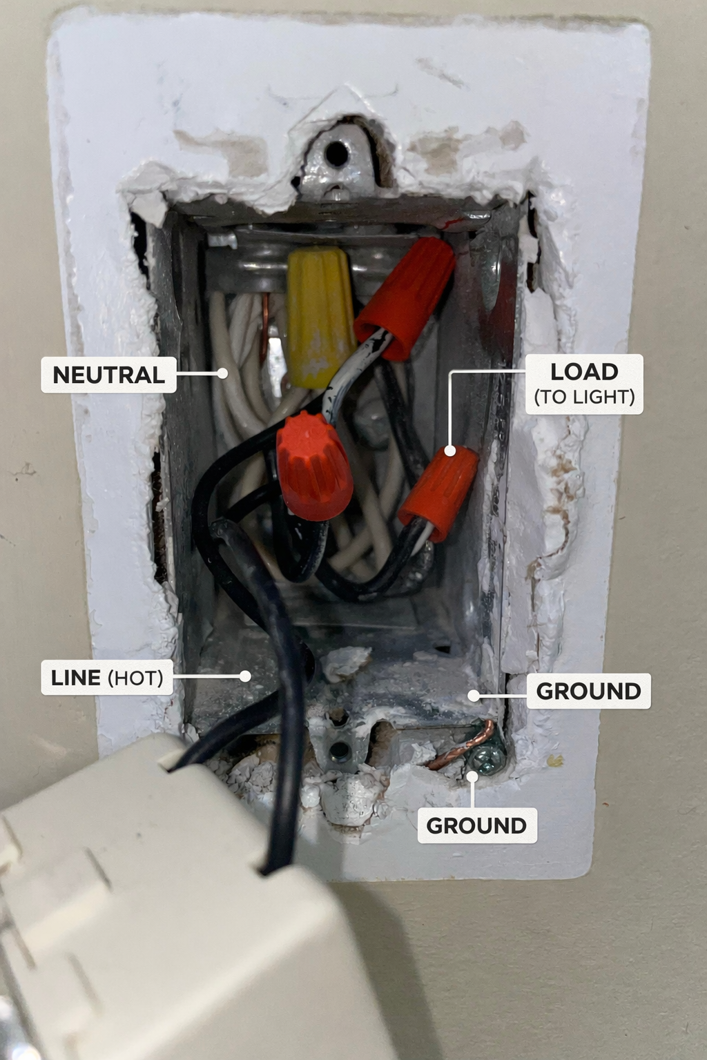 ChatGPT labelled electrical box